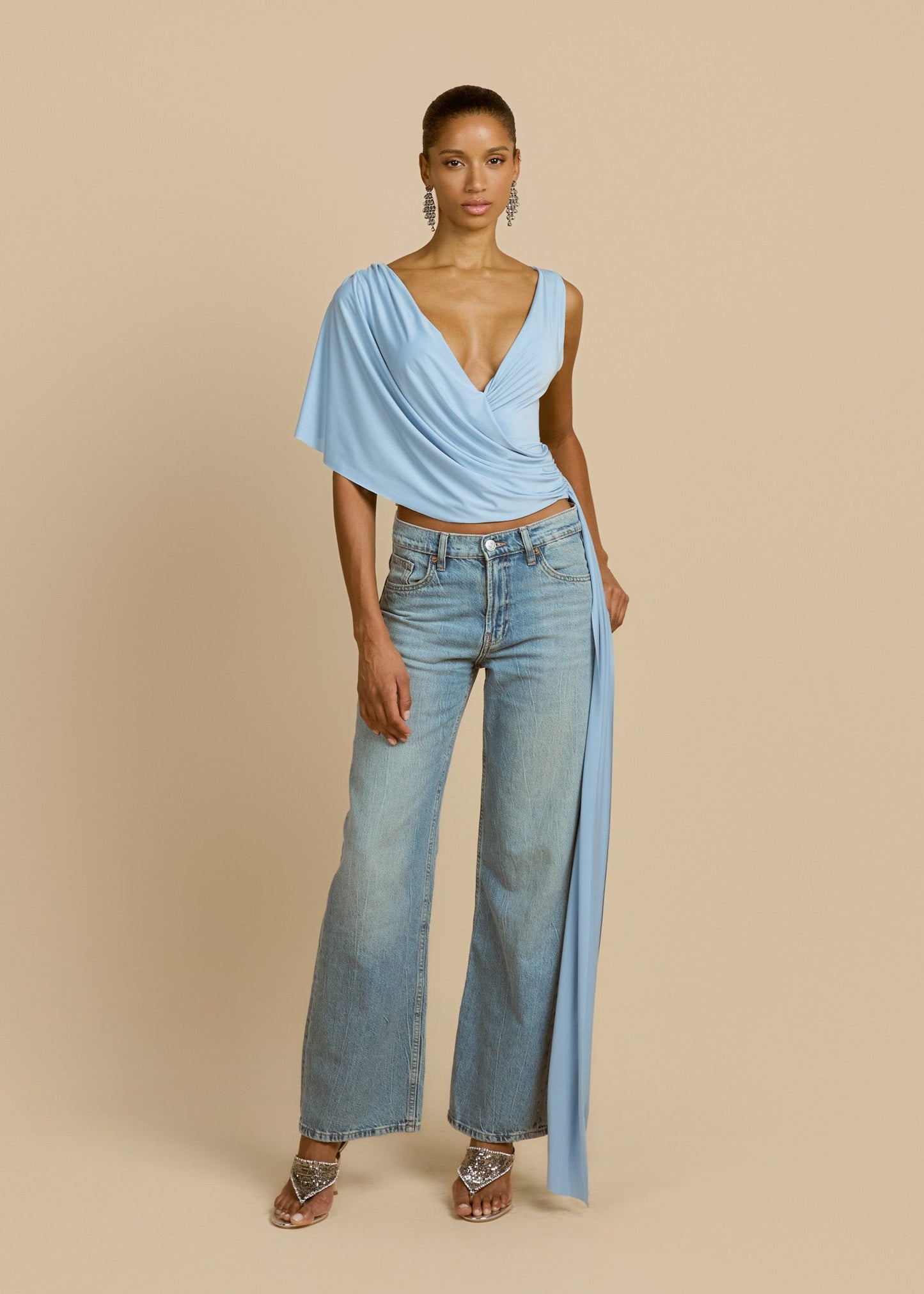 Azure Drape Top