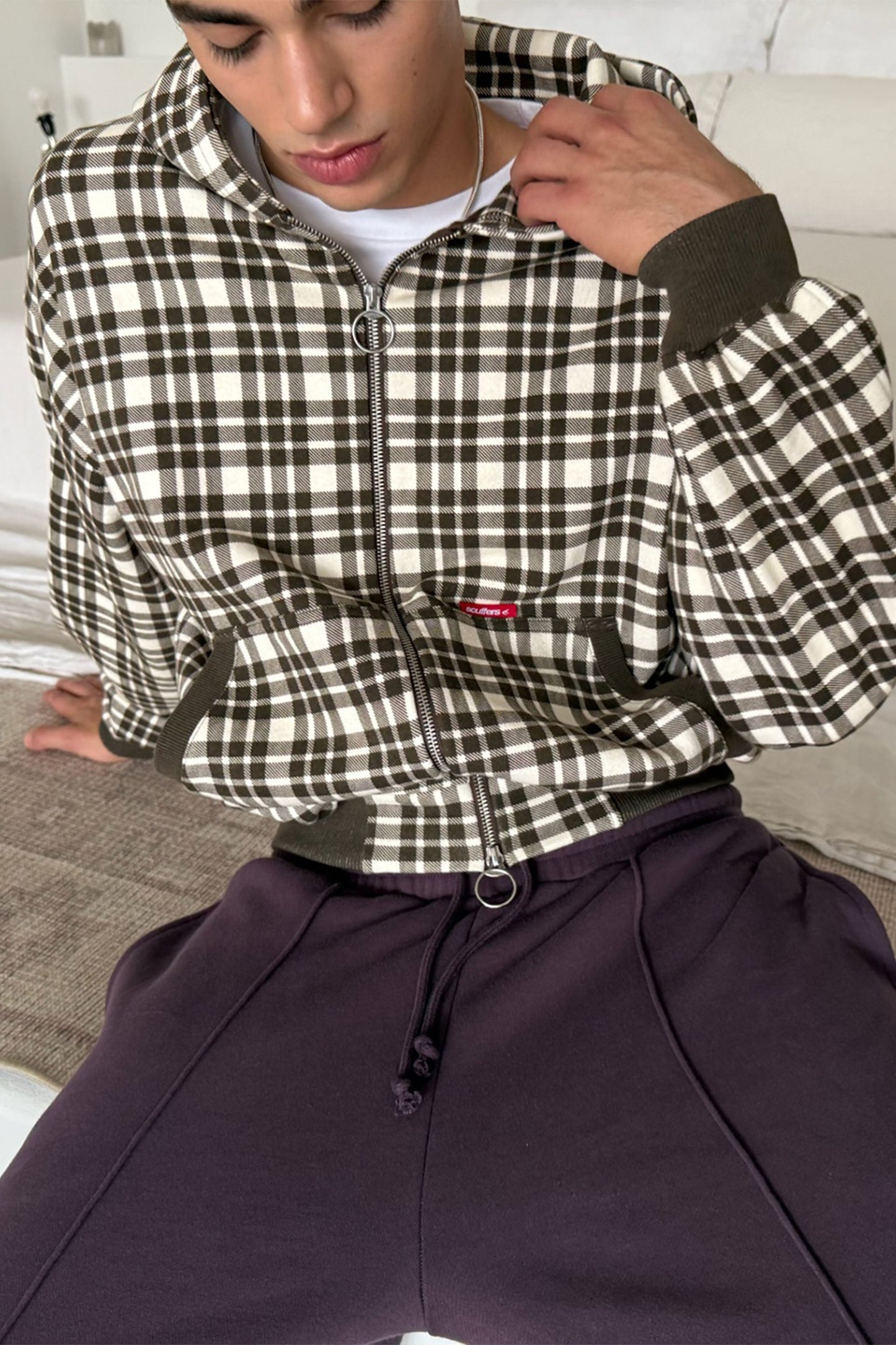 Heritage Check Zip Hoodie