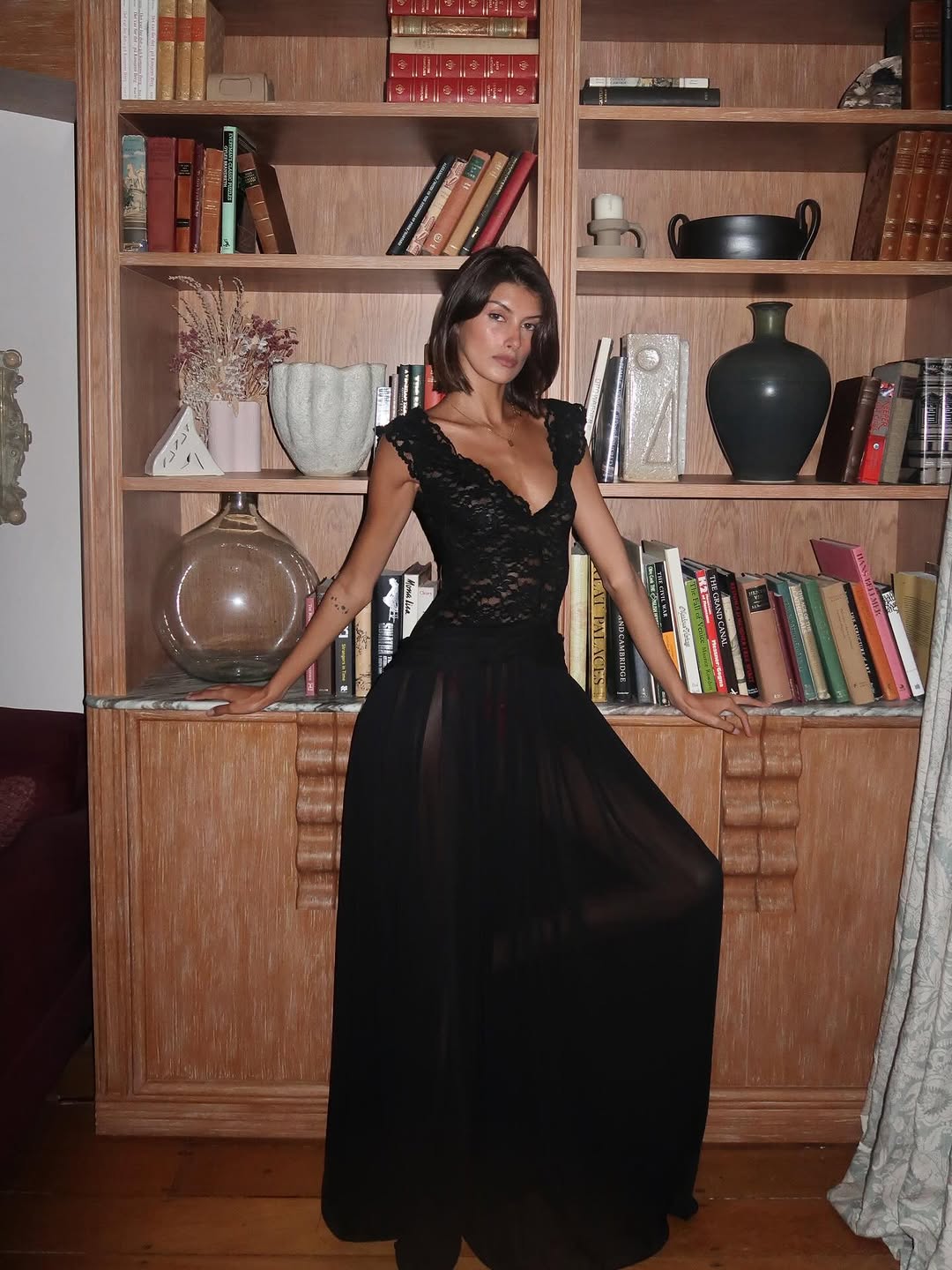 The Seraphina Black Lace Dress