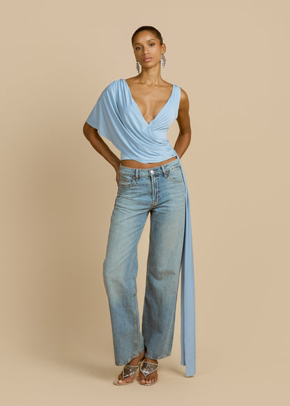 Azure Drape Top