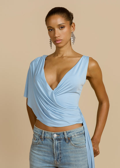 Azure Drape Top
