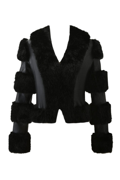 Vera Faux Fur Cropped Jacket