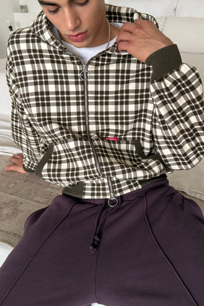 Heritage Check Zip Hoodie