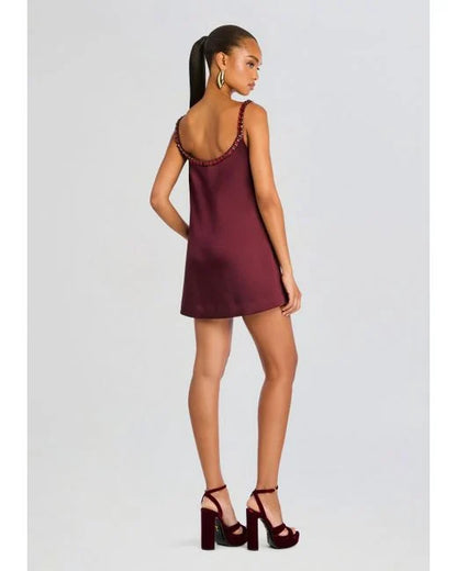 Merlot Slip Mini Dress