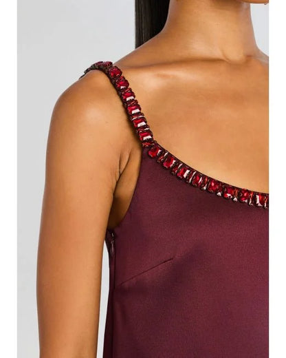 Merlot Slip Mini Dress